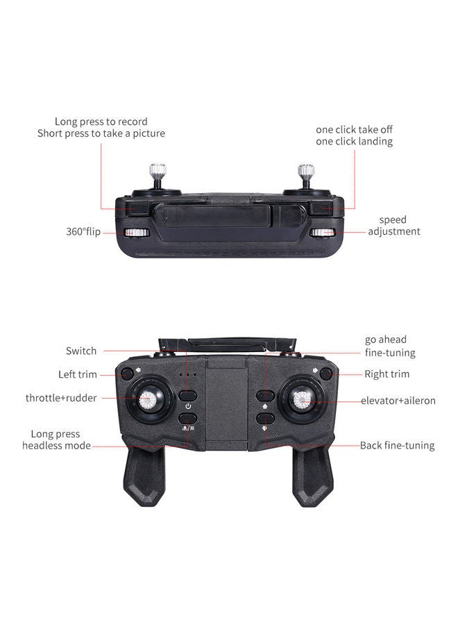Generic - SG701 RC Drone with Camera 4K Dual Camera Wifi FPV Drone Foldable RC Quadcopter with Headless Mode Trajectory Flight with Bag 3 Battery - Image 1