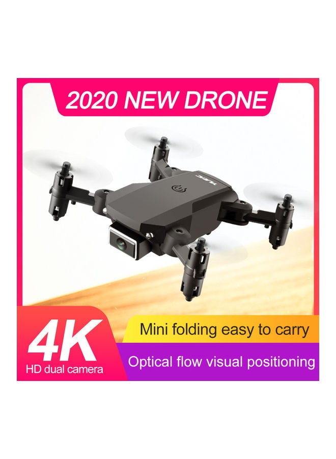 Generic - S66 RC Drone with Camera 4K Drone Dual Camera Optical Flow Positioning  WiFi FPV Drone Headless Mode Altitude Hold Gesture Photo Video Track Flight 3D Filp RC Qudcopter with 3 Batteries 22*6*15cm - Image 1