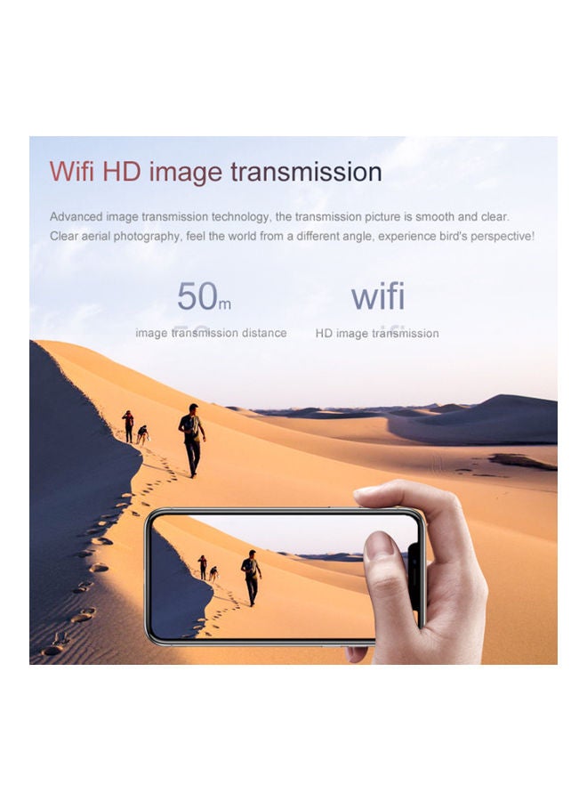 Generic - S66 RC Drone with Camera 4K Drone Dual Camera Optical Flow Positioning  WiFi FPV Drone Headless Mode Altitude Hold Gesture Photo Video Track Flight 3D Filp RC Qudcopter with 3 Batteries 22*6*15cm - Image 1