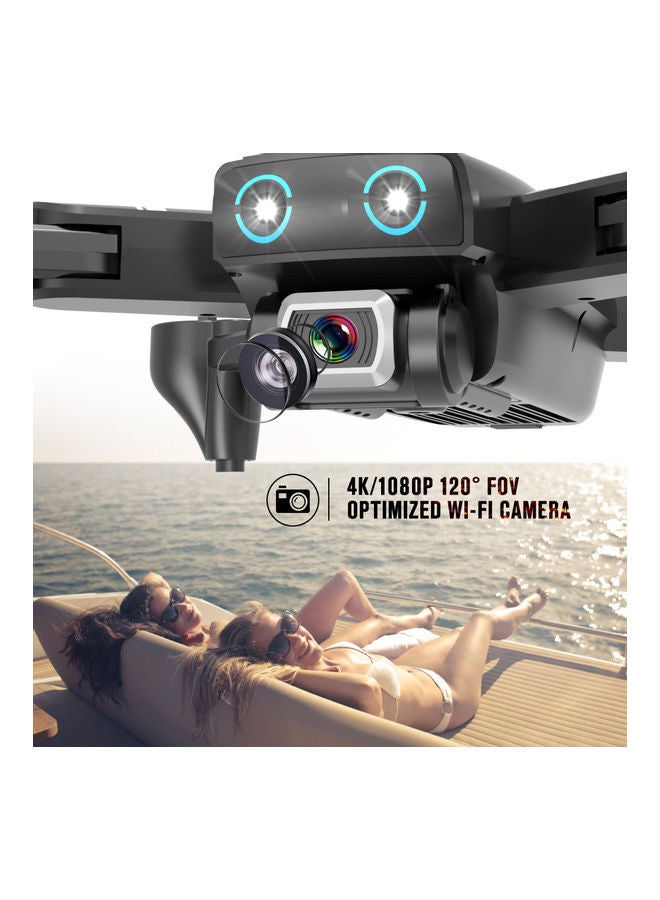 CSJ S167GPS Drone with Camera 4K Camera WIFI FPV Drone Way-point Flying Gesture Photos Video Auto Return Home RC Quadcopter 2 Batteries