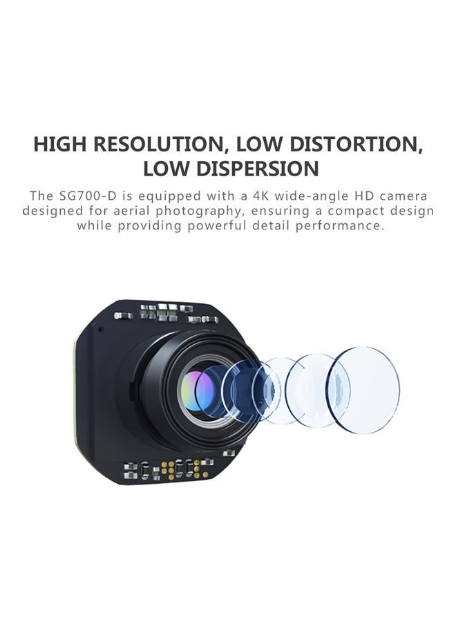 null - GoolRC SG700-D FPV RC Drone with Camera 4K HD Wide Angle Optical Flow Positioning Follow Me Altitude Hold Quadcopter White 29*8*19cm - Image 1