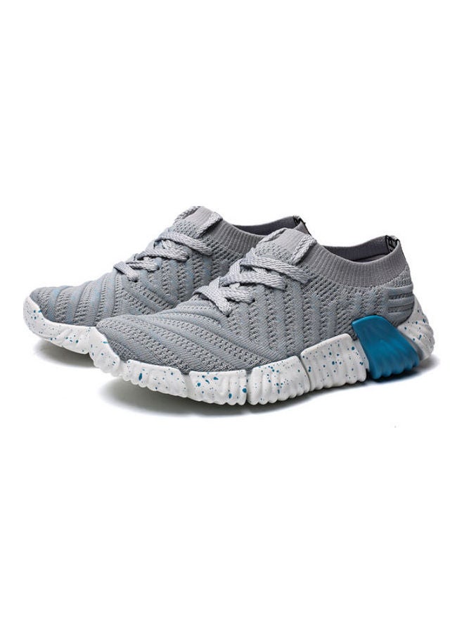 Beauenty - Flying Woven Breathable Running Trainer Sport Shoes Grey - Image 1
