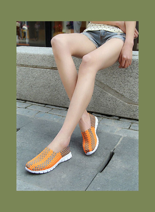 Beauenty - Korean Fashion Soft Soled Slip-Ons Orange - Image 1