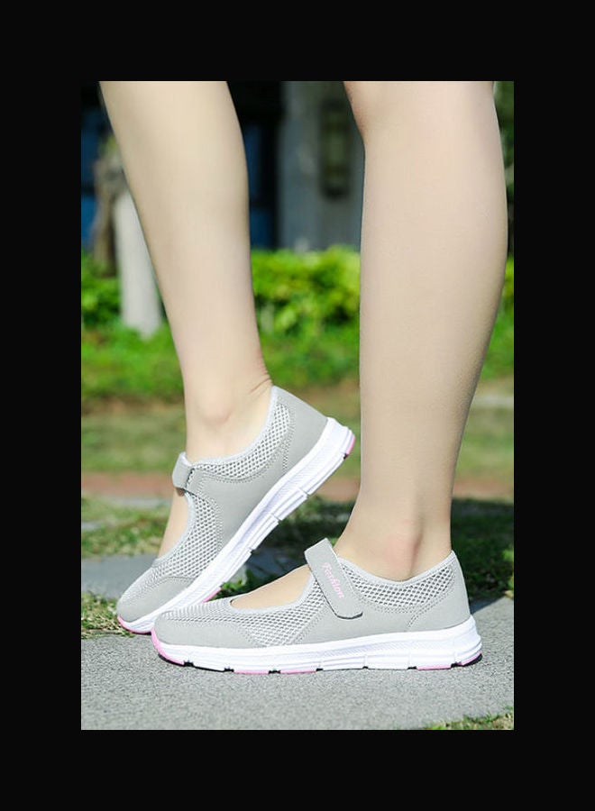 Beauenty Breathable Light One Foot Leisure Walking Shoes Grey  - Image 3