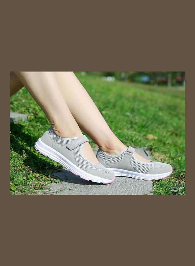 Beauenty Breathable Light One Foot Leisure Walking Shoes Grey  - Image 5