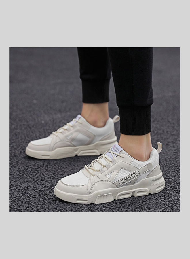 Beauenty Breathable Sports Shoes White/Beige White/Beige - Image 5