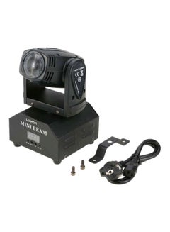 Moving Head Sound Activated Color Changing Beam Light Black