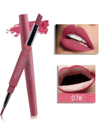 2-In-1 Matte Lipstick Pen With Lip Liner 07 Purple - v1606157551/N42565092A_1