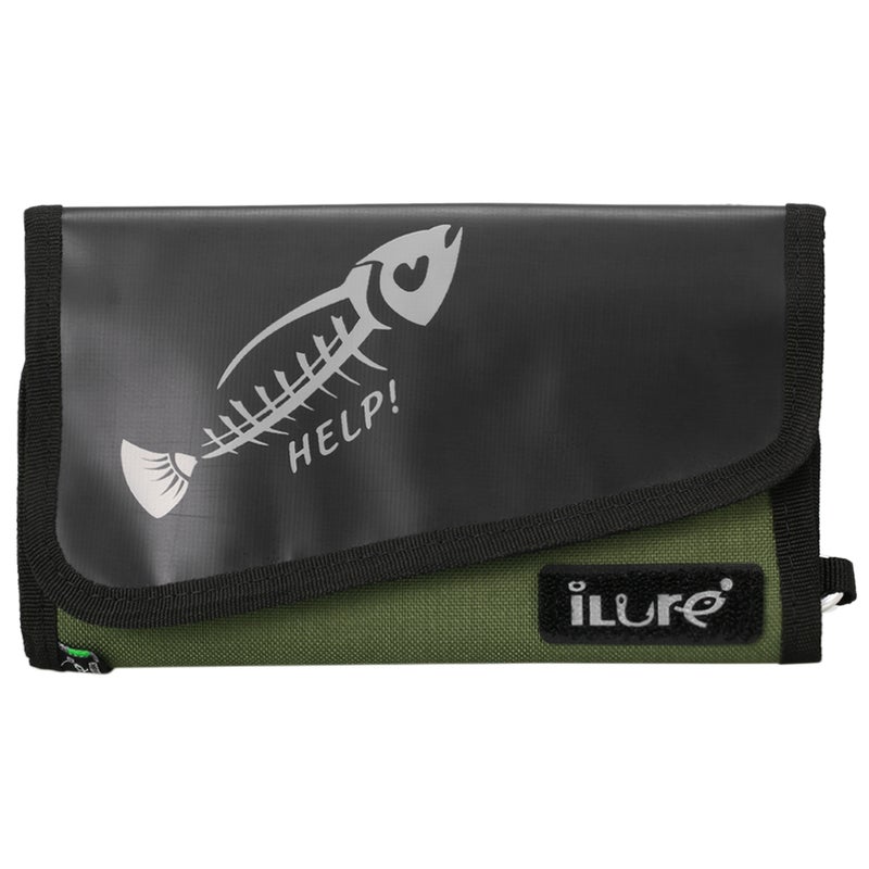 Generic Fishing Jig Bag Portable Folding Fishing Bag Pouch for Soft Lures Baits 22*2.5*13cm - Image 2