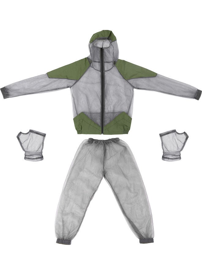 Generic Outdoor Mosquito Repellent Suit Bug Jacket Mesh Hooded  XXL 15*1*12cm  - Image 2
