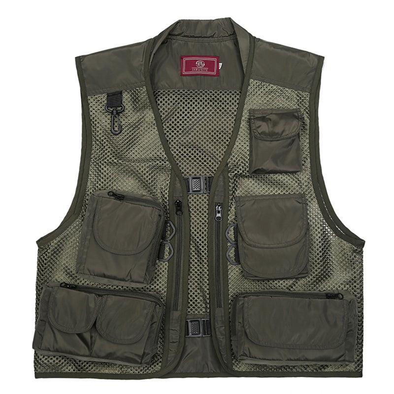 Generic Fishing Photography Multi Pockets Quick Dry Mesh Vest Jacket XXL  - Image 2