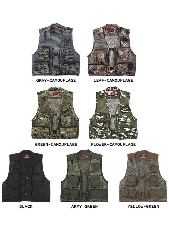 Generic Fishing Photography Multi Pockets Quick Dry Mesh Vest Jacket XXL  - Image 5