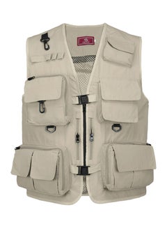 Fishing Photography Vest Summer Multi Pockets Mesh Jackets Quick Dry Waistcoat M 40*2*30cm