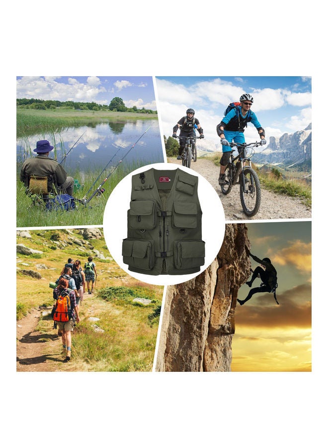Generic - Fishing Photography Vest Summer Multi Pockets Mesh Jackets Quick Dry Waistcoat M 40*2*30cm - Image 1
