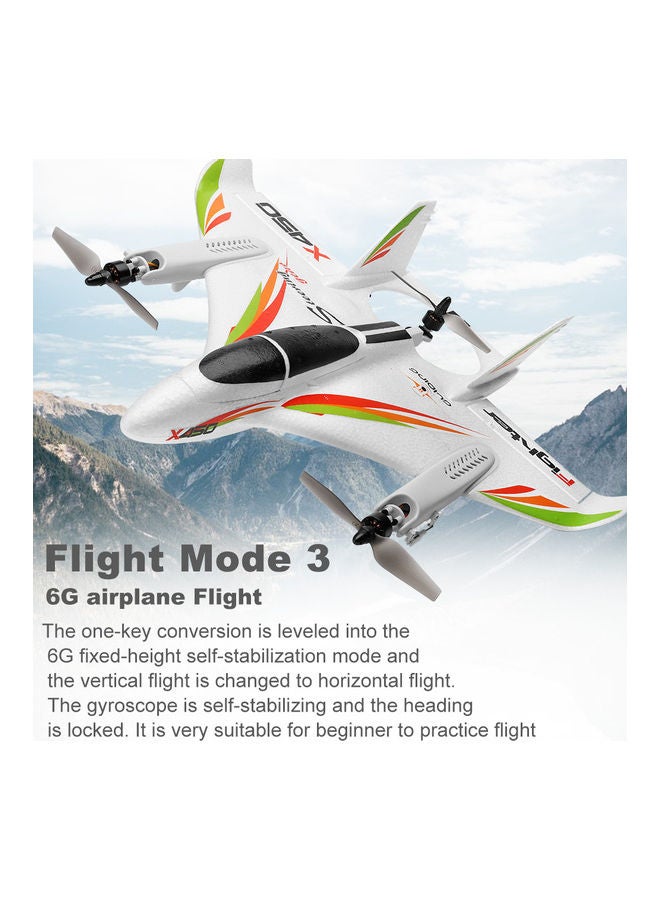 WLtoys - WLtoys XK X450 RC Airplane RC Glider Fixed Wing  Aircraft with 3 Models 2.4G 6CH 3D/6G RC Helicopters Vertical Takeoff  RTF 48.5*13*48.5cm - Image 1
