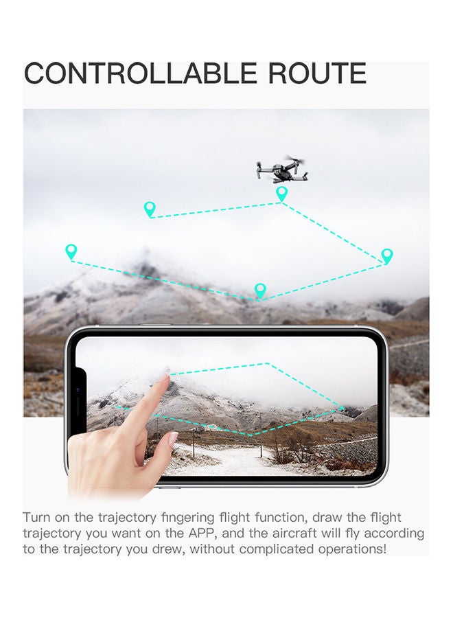Generic SG107 Foldable Mini Drone with Camera 4K HD Indoor RC Quadcopter APP Control with Headless Mode 360°  Rotation Trajectory Flight for Adults Kids Beginners Great Gift Toy with Bag 3 Batteries  - Image 3