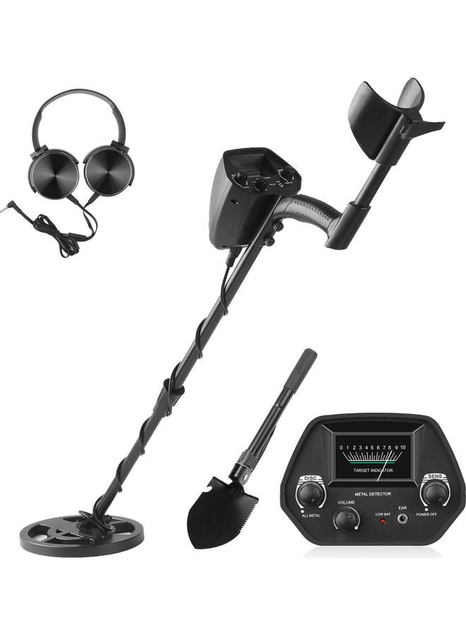 Underground Metal Detector With Headphone And Shovel Black 45x20.5x10cm  - Image 3