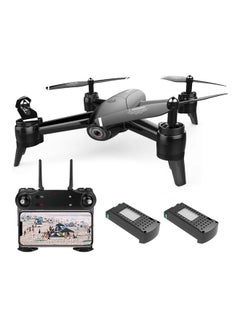 SG106 Optical Flow Drone with Dual Camera 4K Wide Angle Wifi FPV Altitude Hold Gesture Photography Quadcopter with 2 Battery Black