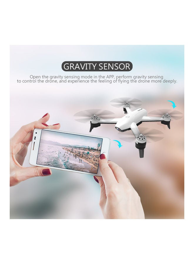 Generic - SG106 Optical Flow Drone with Dual Camera 4K Wide Angle Wifi FPV Altitude Hold Gesture Photography Quadcopter with 2 Battery Black - Image 1