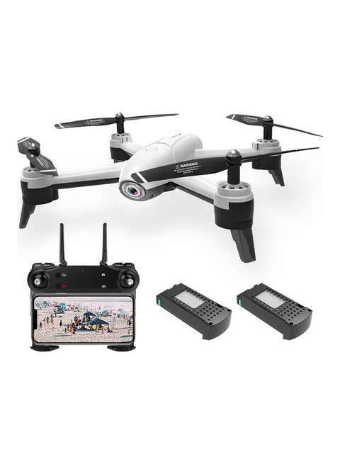 SG106 Optical Flow Drone with Dual Camera 4K Wide Angle Wifi FPV Altitude Hold Gesture Photography Quadcopter with 2 Battery White