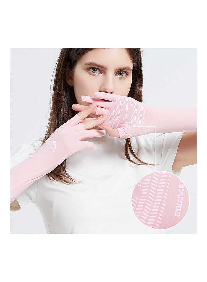 Generic Cooling Long Arm Sleeves with Ergonomic Fingers Men Women UV Sun Protection Cover  M 17*2*12.5cm  - Image 5
