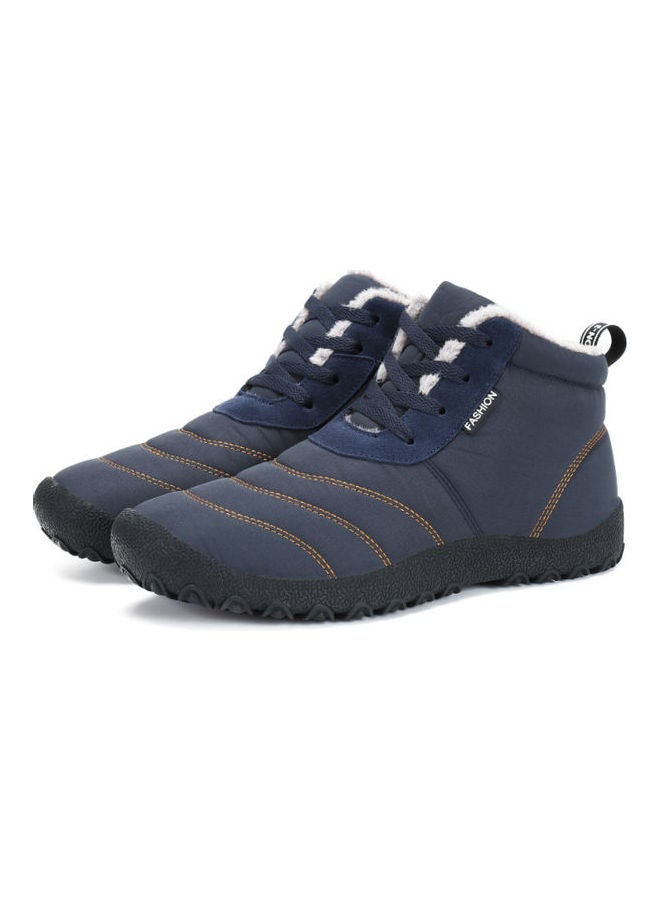Beauenty New Winter Lace-Up High Top Sneakers Blue  - Image 4