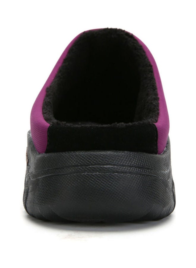 Beauenty Warm Slip-On Detail Comforts Black/Purple  - Image 4