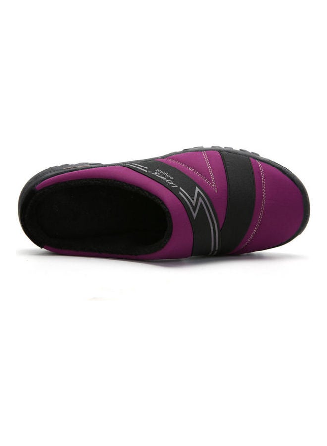 Beauenty Warm Slip-On Detail Comforts Black/Purple  - Image 3
