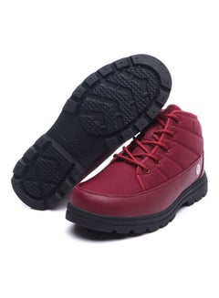 Beauenty Waterproof Thermal Lace-Up Boots Red/Black  - Image 3