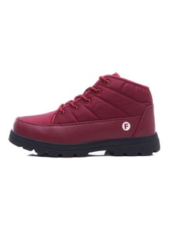 Beauenty Waterproof Thermal Lace-Up Boots Red/Black  - Image 2