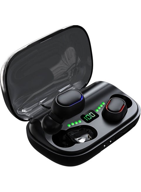Touch Control TWS True Wireless Earbuds With Charging Case Black