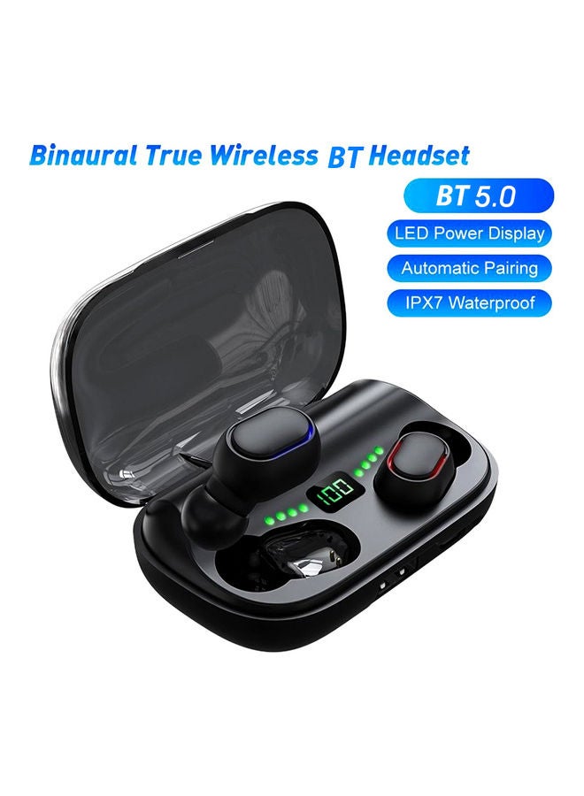Generic - Touch Control TWS True Wireless Earbuds With Charging Case Black - Image 1