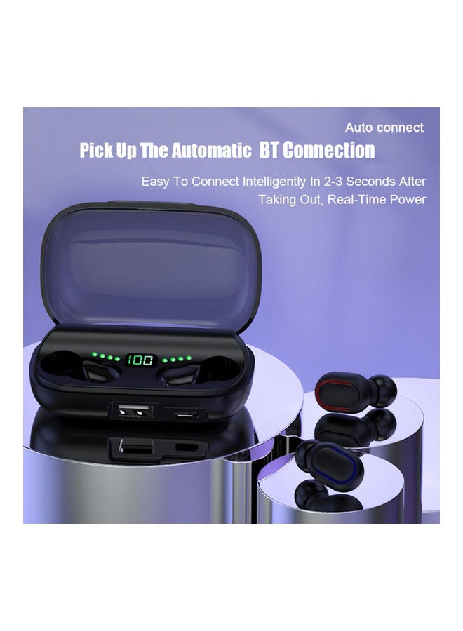 Generic - Touch Control TWS True Wireless Earbuds With Charging Case Black - Image 1