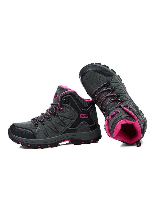 Beauenty Mountaineering Antiskid Lace-Up Sport Shoes Grey/Black - Image 2