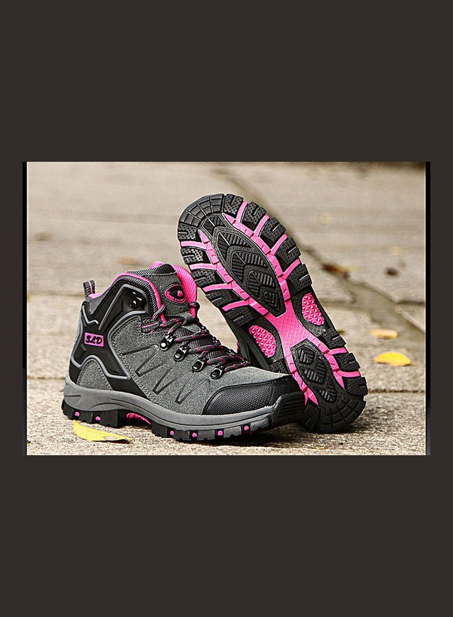 Beauenty Mountaineering Antiskid Lace-Up Sport Shoes Grey/Black - Image 4