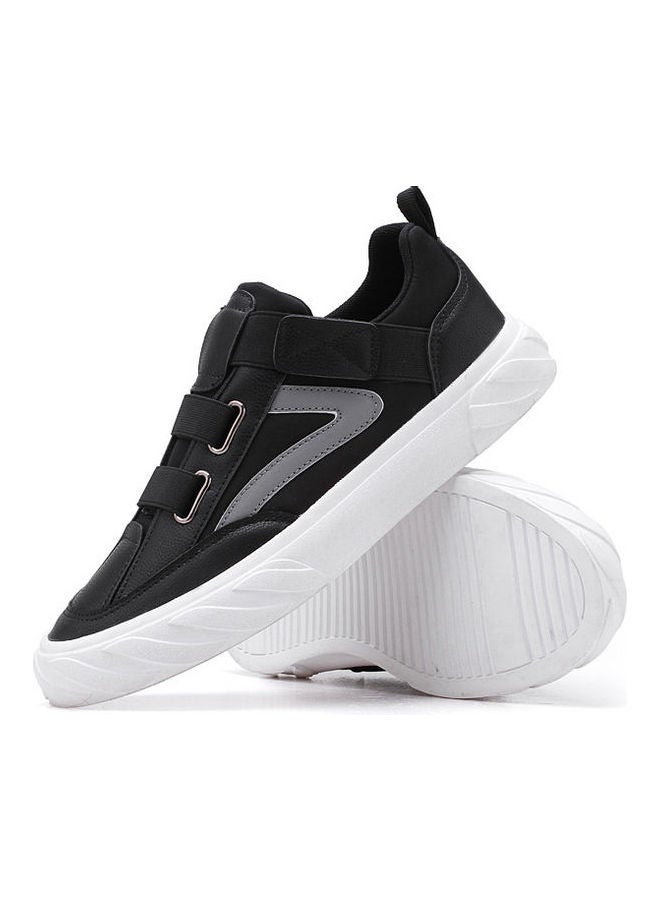 Beauenty Casual Hook And Loop Closure Low Top Sneakers Black/White/Grey - Image 1