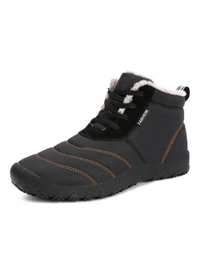 Beauenty New Winter Lace-Up High Top Sneakers Black  - Image 1