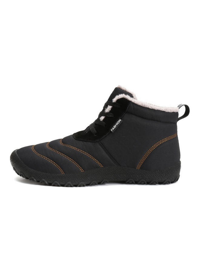 Beauenty New Winter Lace-Up High Top Sneakers Black  - Image 2