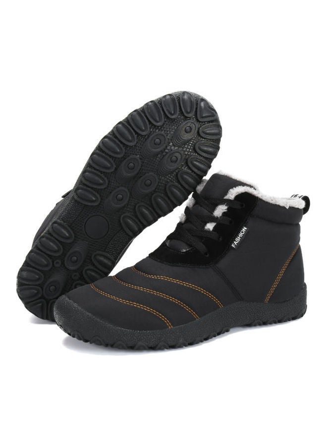 Beauenty New Winter Lace-Up High Top Sneakers Black  - Image 3