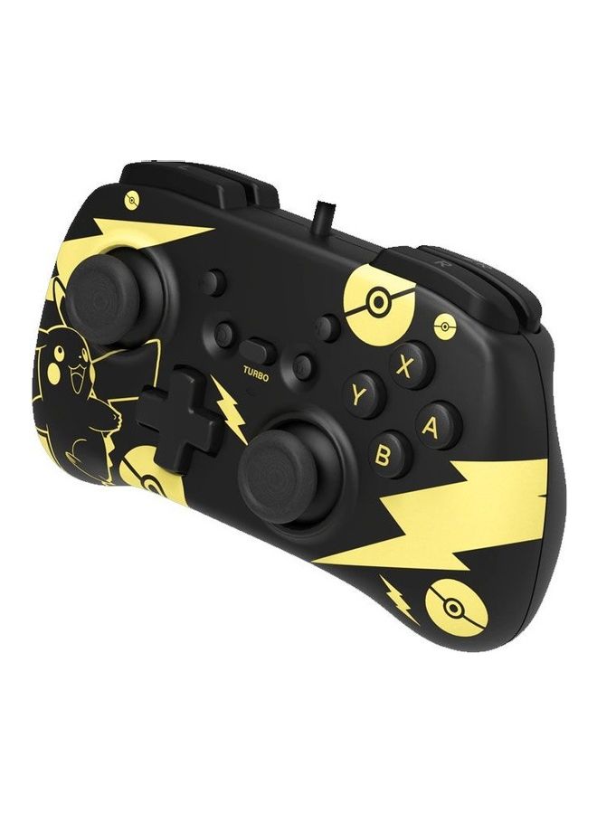 HORI Mini Pokémon : Pikachu Black And Gold Nintendo Switch Controller - wired - Image 2