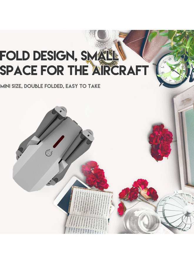 Generic - LS-E525 RC Drone with Camera 4K Drone Dual Camera WiFi FPV Drone Headless Mode Altitude Hold Gesture Photo Video Track Flight 3D Filp RC Qudcopter with 3 Batteries Silver - Image 1