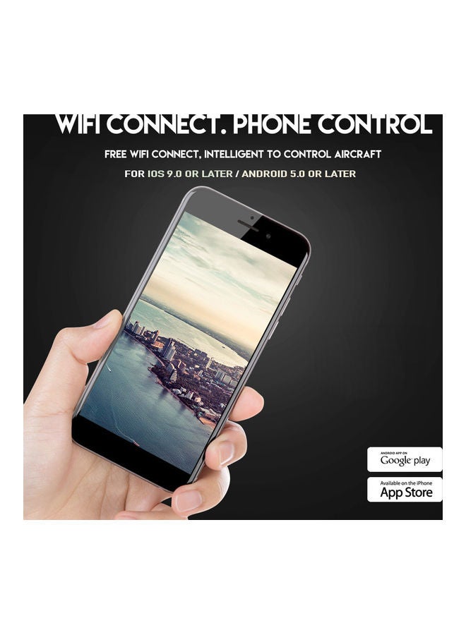 طائرة درون رباعية المراوح LS-E525 بتصميم ثلاثي الأبعاد وقلاب ومزودة بجهاز تحكم عن بعد وكاميرا ثنائية بجودة 4K وتدعم تقنية الواي فاي والرؤية من منظور الشخص الأول، إضافة إلى وضع من دون رأس وتثبيت الارتفاع وتتبع الإيماءات والصور والفيديوهات مع 3 بطاريات، لون فضي - v1606161439/N42574960A_5