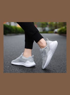 Beauenty Breathable Lace-Up Running Shoes Grey  - Image 4