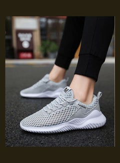 Beauenty Breathable Lace-Up Running Shoes Grey  - Image 5