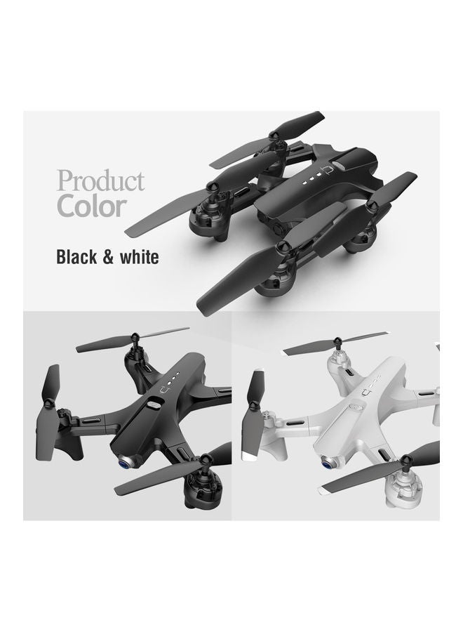 RC Drone with Camera Dual Camera Drone 4k RC Quadcopter WiFi FPV Drone Folding Drone Headless Mode One Key Return Drone with Portable Bag 3 Batteries Black 29*9*23cm  - Image 2