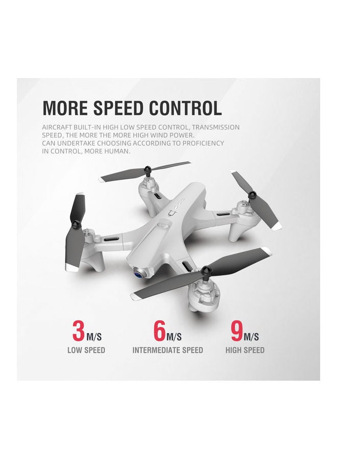 RC Drone with Camera Dual Camera Drone 4k RC Quadcopter WiFi FPV Drone Folding Drone Headless Mode One Key Return Drone with Portable Bag 3 Batteries Black 29*9*23cm  - Image 3