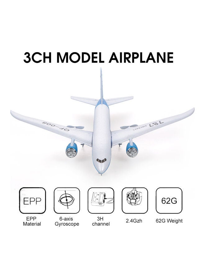 Generic - QF008 Boeing 787 Airplane Miniature Model Plane 3CH 2.4G Remote Control EPP Airplane RTF RC Toy - Image 1