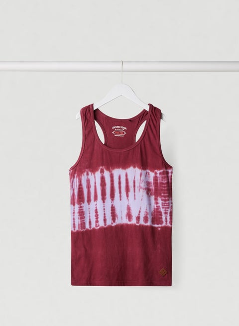 Printed Sleeveless Singlet Rhododendron
