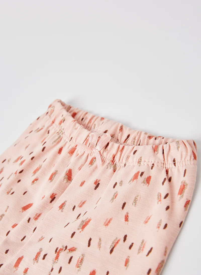 NAME IT All-Over Printed Natasja Leggings Peachskin