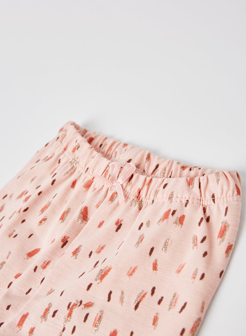 NAME IT All-Over Printed Natasja Leggings Peachskin  - Image 3